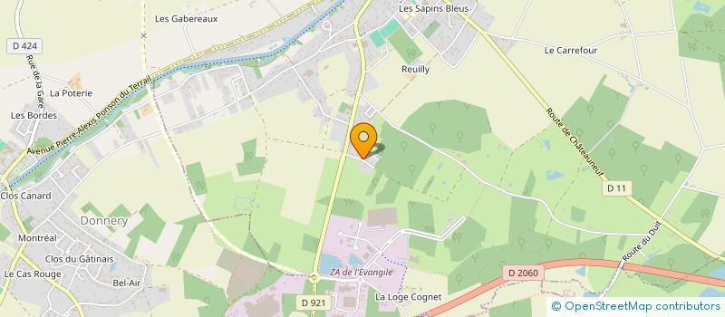 localisation de l'entreprise LONGUEVE à FAY-AUX-LOGES