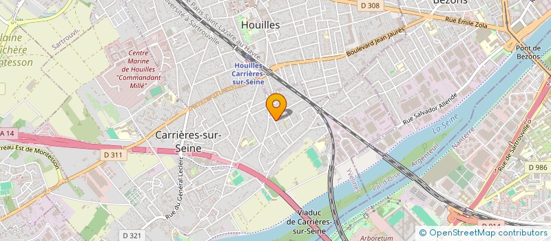 localisation de l'entreprise LONGUEVILLE NATION à CARRIERES-SUR-SEINE