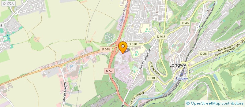 localisation de l'entreprise LONGWY à LONGWY