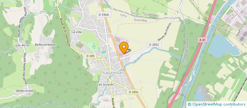 localisation de l'entreprise LONGY  CHAPAREILLAN