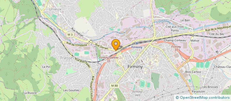 localisation de l'entreprise LONIL  FIRMINY