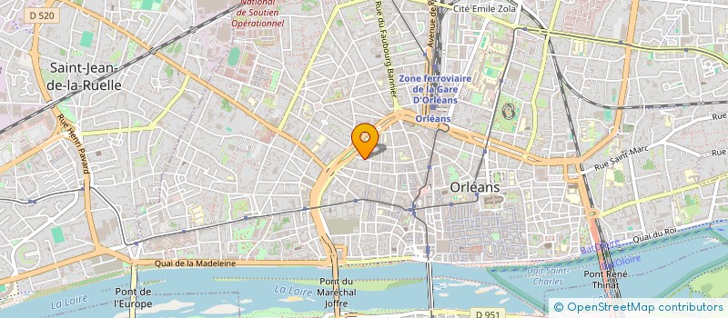 localisation de l'entreprise LONMAIN à ORLEANS