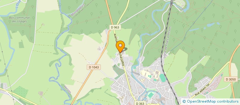 localisation de l'entreprise LONNOY ET CORSINI  HIRSON