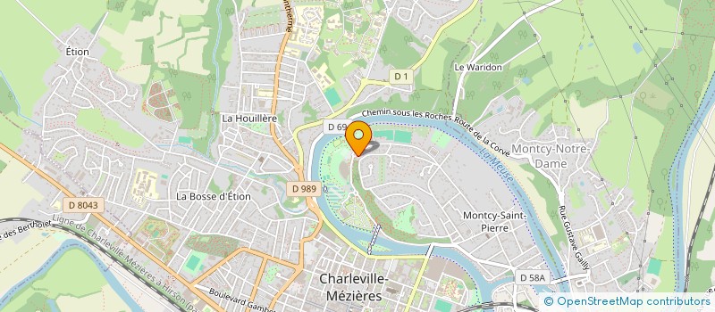 localisation de l'entreprise LONOLIGA  CHARLEVILLE-MEZIERES