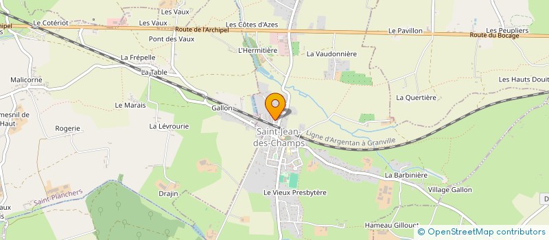 localisation de l'entreprise LONOMEL  SAINT-JEAN-DES-CHAMPS