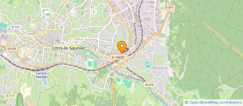 localisation de l'entreprise LONS ISOLATION SARL à LONS-LE-SAUNIER