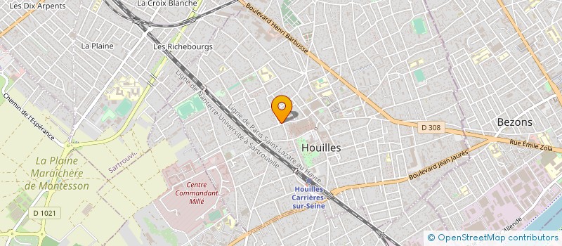 localisation de l'entreprise LONV à HOUILLES