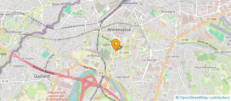 localisation de l'entreprise LONYX à ANNEMASSE