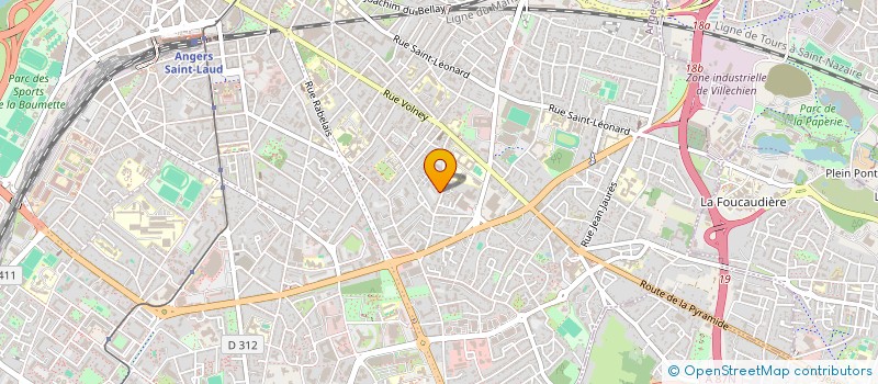 localisation de l'entreprise LONZIEME THIBAUT BREJEON LISE à ANGERS