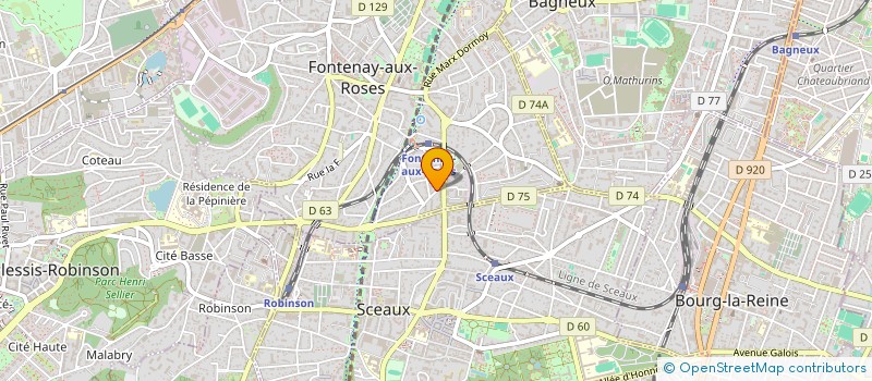 localisation de l'entreprise LOODUSEGA à FONTENAY-AUX-ROSES