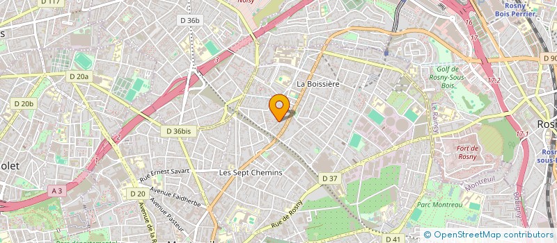 localisation de l'entreprise LOOK A à MONTREUIL