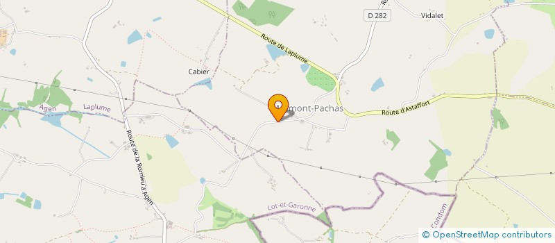 localisation de l'entreprise LOOK'ART 47  ASTAFFORT