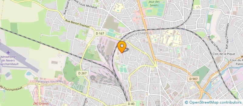localisation de l'entreprise LOOK CYCLE INTERNATIONAL à NEVERS