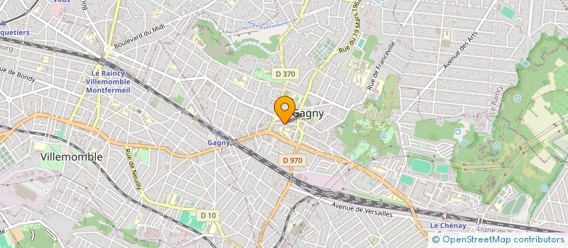 localisation de l'entreprise LOOK GAGNY à GAGNY
