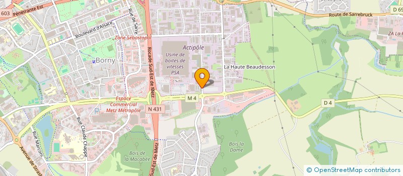 localisation de l'entreprise LOOK-LINE  METZ