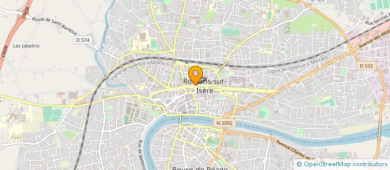localisation de l'entreprise LOOK OPTIC à ROMANS-SUR-ISERE