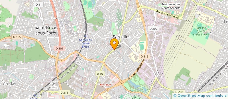 localisation de l'entreprise LOOK OPTIC  SARCELLES