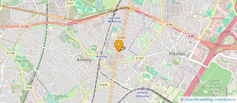 localisation de l'entreprise LOOK SURVEILLANCE GARDIENNAGE SECURITE à ANTONY