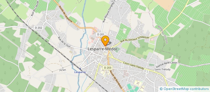 localisation de l'entreprise LOOK TENDANCE  LESPARRE-MEDOC
