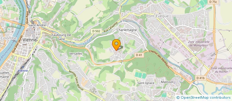 localisation de l'entreprise LOOKFORWARD IT à VIENNE