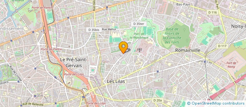 localisation de l'entreprise LOOKWELL à PANTIN
