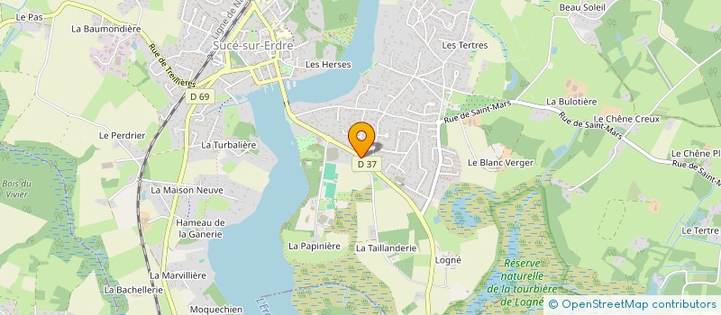 localisation de l'entreprise LOOM ARCHITECTURE à SUCE-SUR-ERDRE