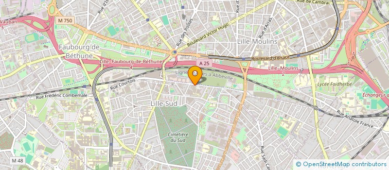 localisation de l'entreprise LOOM PROD à LILLE