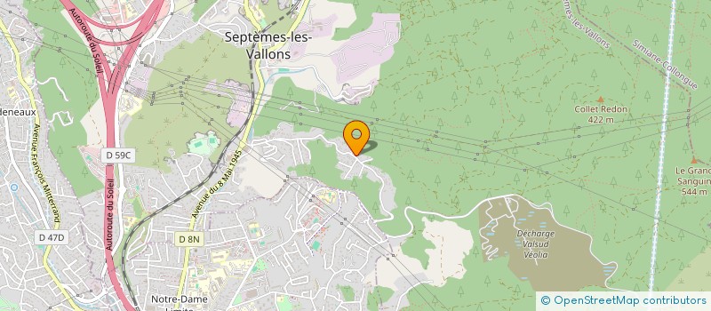 localisation de l'entreprise LOOMIA EVENTS à SEPTEMES LES VALLONS