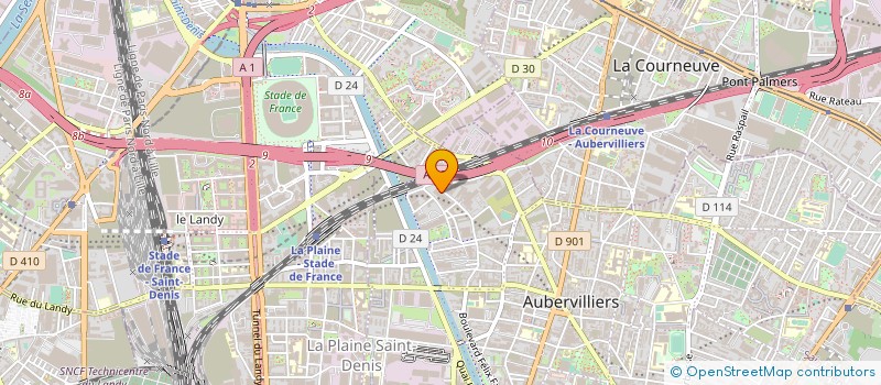 localisation de l'entreprise LOOMIS ENGINEERING MAINTENANCE INSTALLATION à AUBERVILLIERS