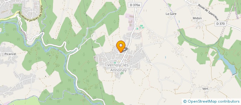 localisation de l'entreprise LOOP0759  VERNOSC-LES-ANNONAY