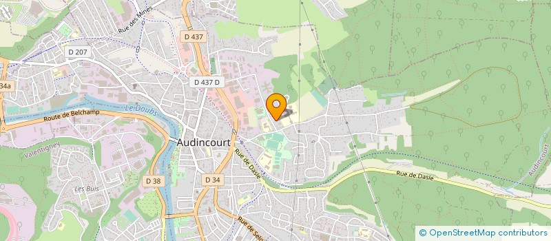 localisation de l'entreprise LOOPING  AUDINCOURT