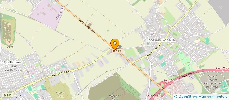 localisation de l'entreprise LOOS OCCASION  LOOS-EN-GOHELLE