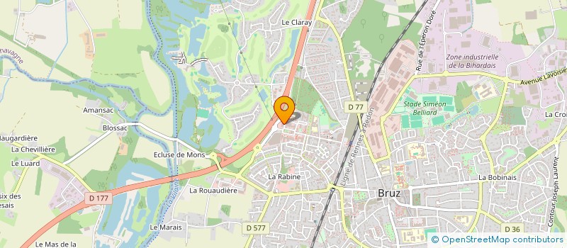 localisation de l'entreprise LOOTEYE  BRUZ