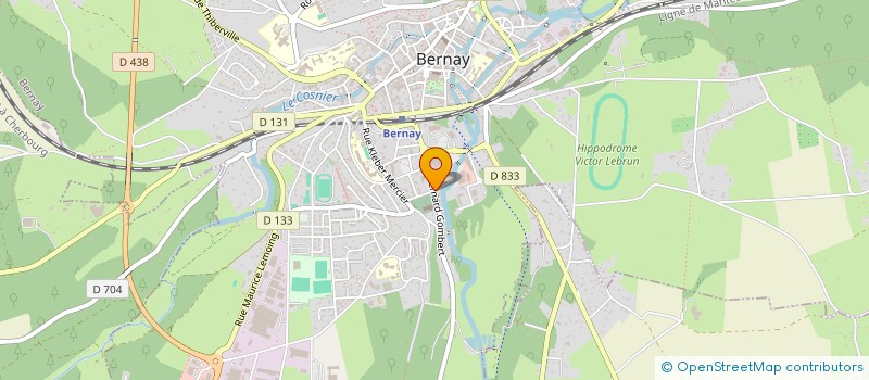 localisation de l'entreprise LOPAM à BERNAY