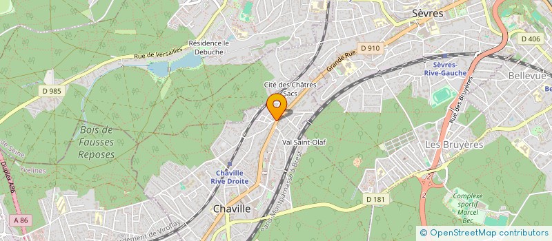 localisation de l'entreprise LOPAMA FERMETURES à CHAVILLE