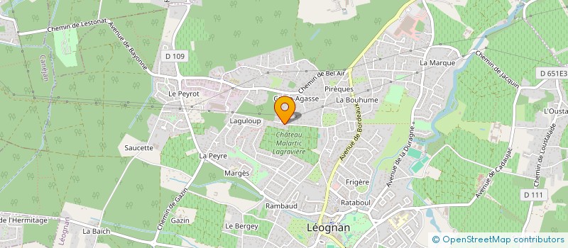 localisation de l'entreprise LOPES & A  LEOGNAN