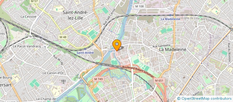 localisation de l'entreprise LOPES ENTREPRISES à LA MADELEINE