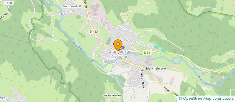 localisation de l'entreprise LOPES JESSY  GRANGES-AUMONTZEY