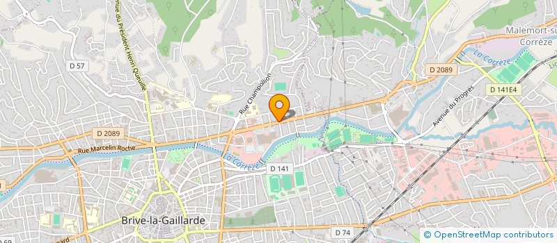 localisation de l'entreprise LOPES-JOYE  BRIVE LA GAILLARDE