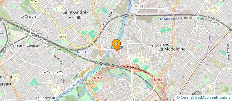 localisation de l'entreprise LOPES MATERIEL à LA MADELEINE