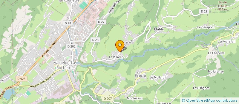 localisation de l'entreprise LOPES PLAQUISTE  VALGELON-LA ROCHETTE