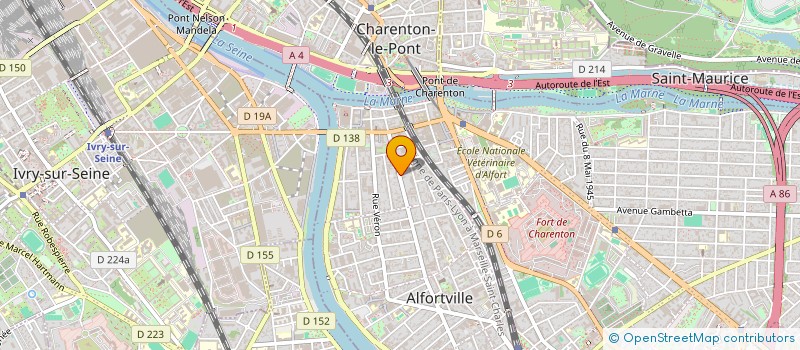 localisation de l'entreprise LOPES R.C.I.  ALFORTVILLE