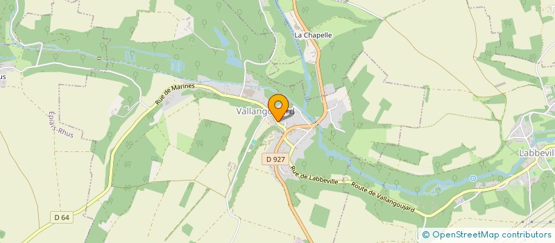 localisation de l'entreprise LOPES S.A.R.L.  VALLANGOUJARD