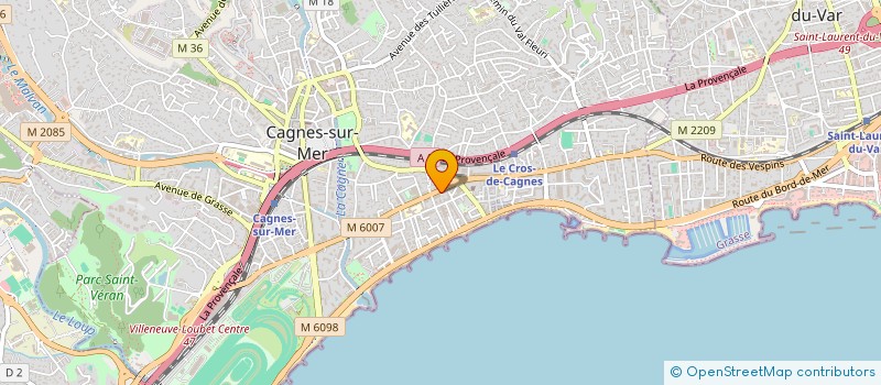 localisation de l'entreprise LOPES ST CONSTRUCTION à CAGNES-SUR-MER