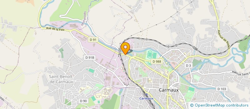 localisation de l'entreprise LOPEZ IMMO  CARMAUX