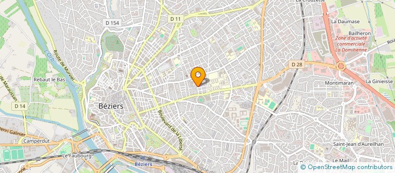 localisation de l'entreprise LOPEZ PEINTURES à BEZIERS