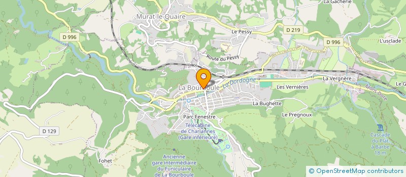 localisation de l'entreprise LOPEZ SOCIETY  LA BOURBOULE