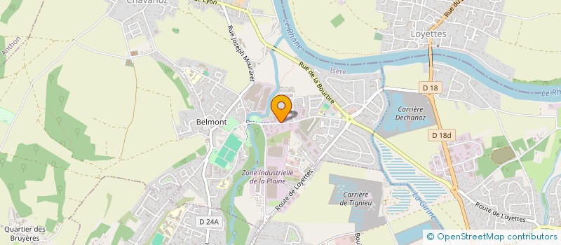 localisation de l'entreprise LOPEZ SV  CHAVANOZ