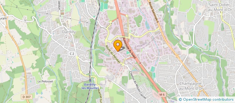 localisation de l'entreprise LOPIGA INGENIERIE à DARDILLY
