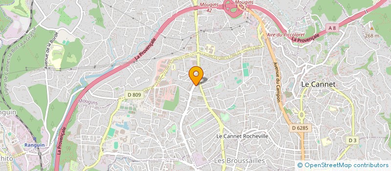 localisation de l'entreprise LOPINTO IMMOBILIER à LE CANNET